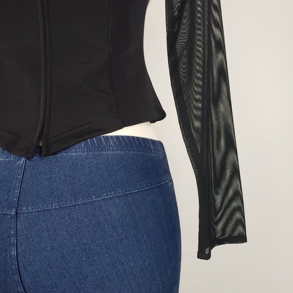 Ribkoff Trends Black Striped Top Size 8 - Picture 8 of 10